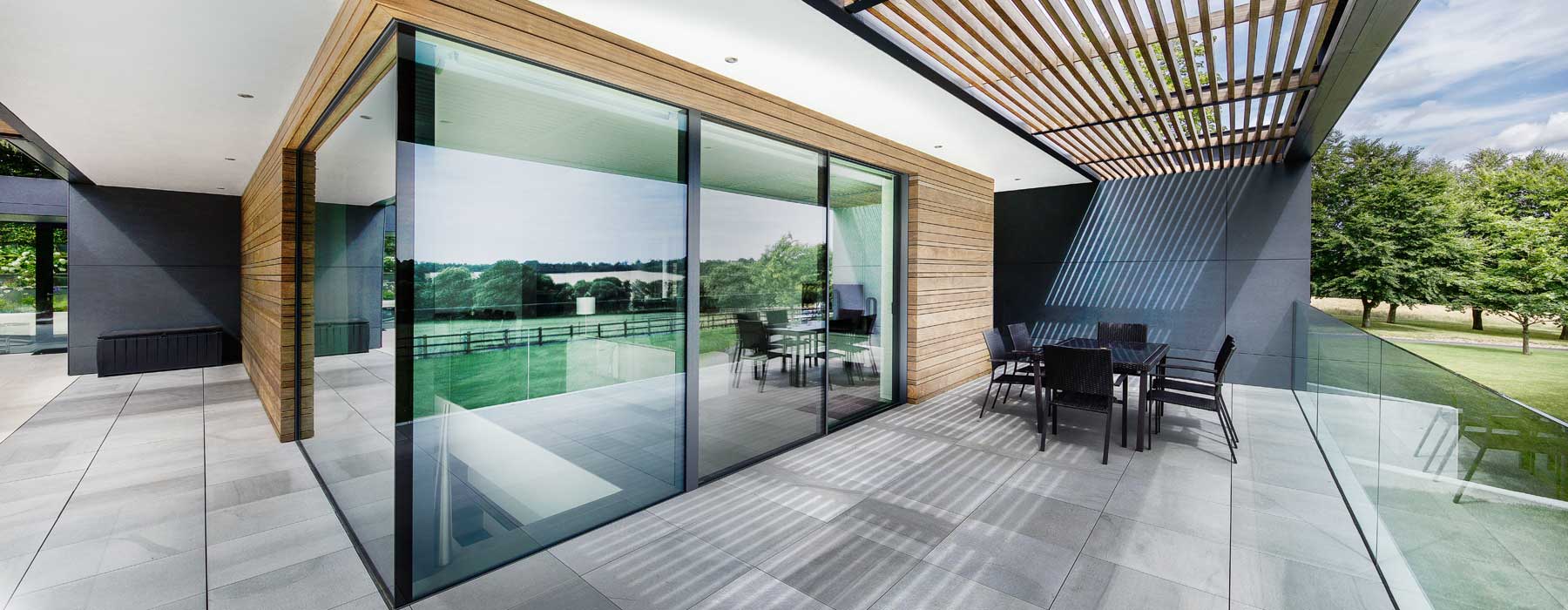 london minimal frame sliding doors